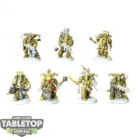 Death Guard - 7 x Plague Marines - teilweise bemalt