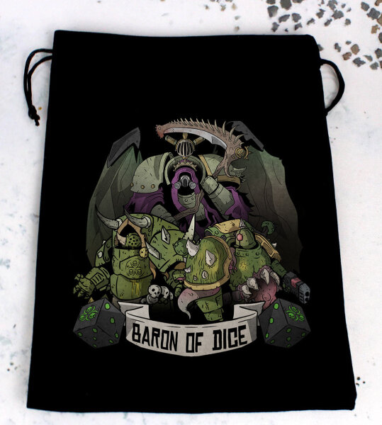 Baron of Dice - Premium Black Dice Bags - Plague