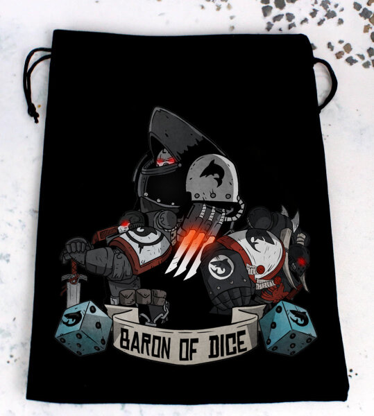 Baron of Dice - Premium Black Dice Bags - Sharks