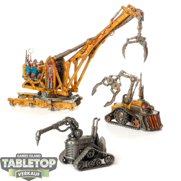 Gelände - Sector Mechanicus Galvanic Servohaulers - teilweise bemalt