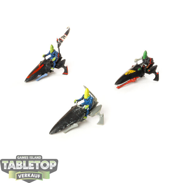 Aeldari - 3x Windriders klassisch - teilweise bemalt