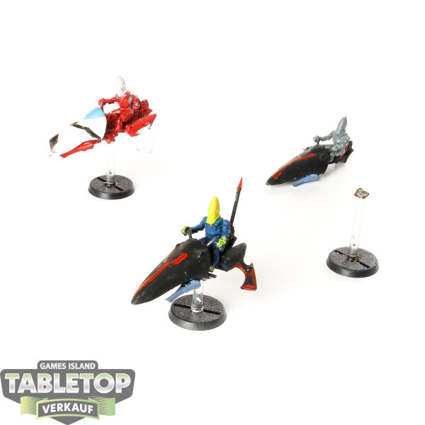 Aeldari - 3x Windriders klassisch - teilweise bemalt