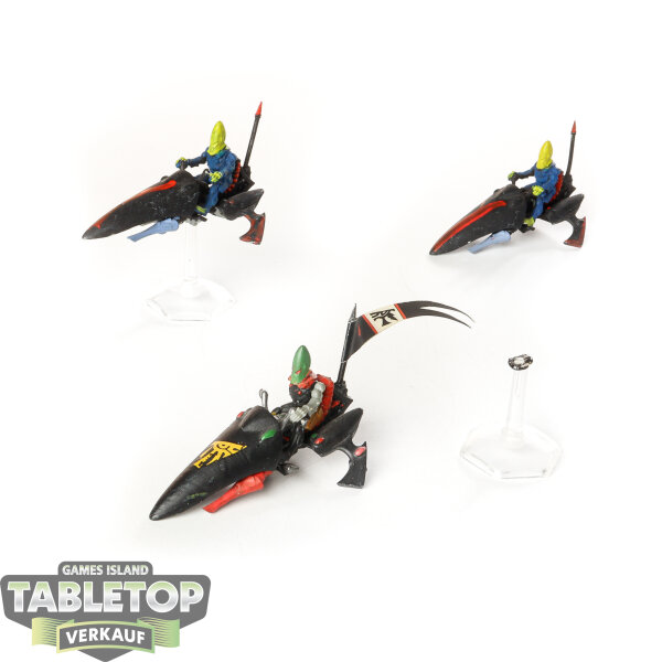 Aeldari - 3x Windriders klassisch - teilweise bemalt