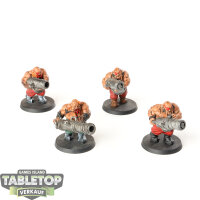 Ogor Mawtribes - 4 x Leadbelchers - teilweise bemalt