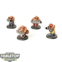 Ogor Mawtribes - 4 x Leadbelchers - teilweise bemalt