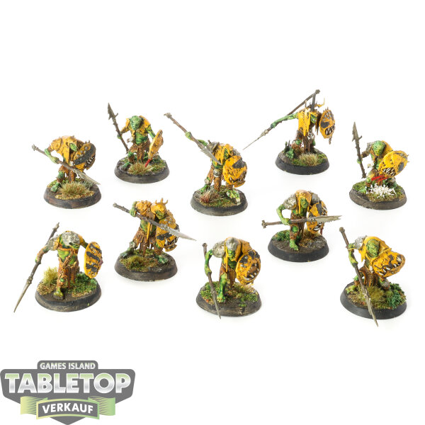 Orruk Warclans - 10 Gutrippaz - teilweise bemalt