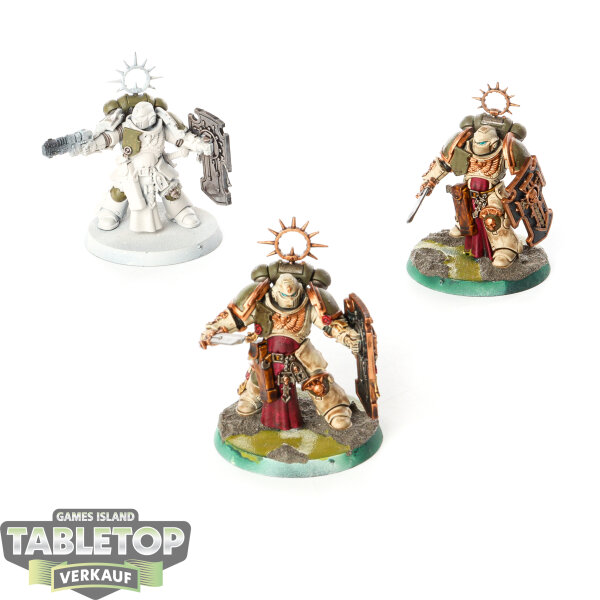 Space Marines - 3x Bladeguard Veterans - teilweise bemalt