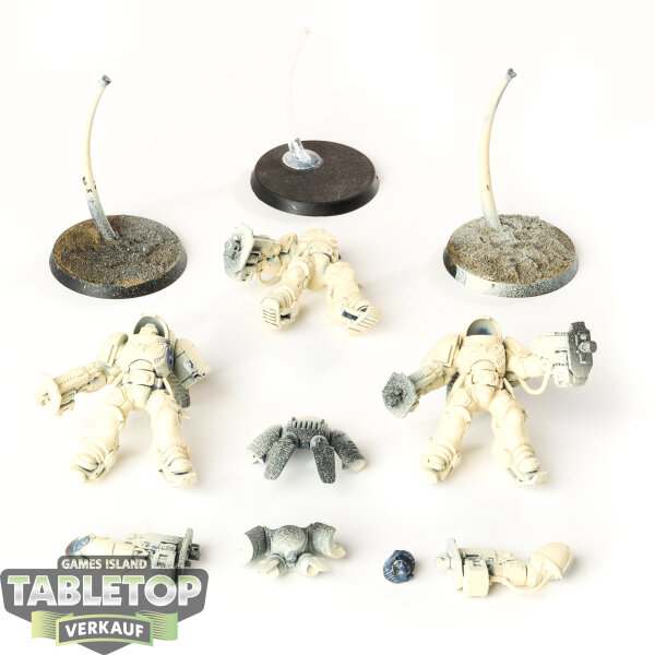 Space Marines - 3x Primaris Inceptors - teilweise bemalt