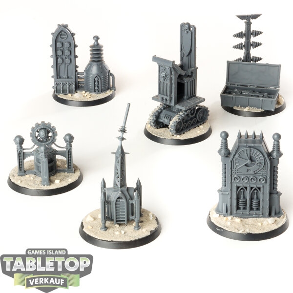 Gelände - 6x Urban Conquest Objectives - unbemalt