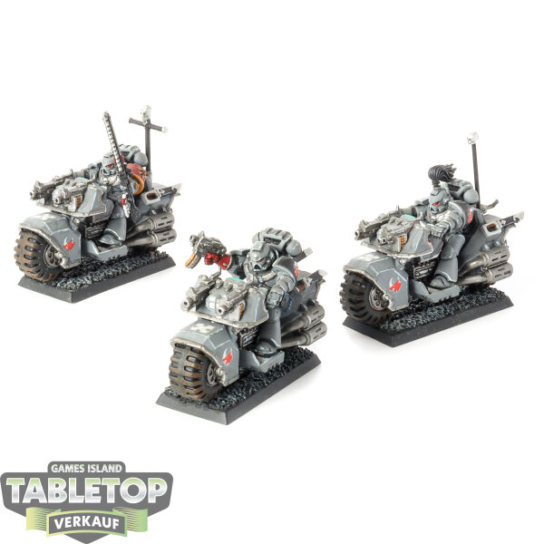 Space Marines - 3 Biker - bemalt