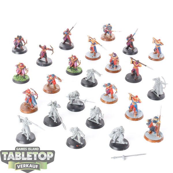 HdR Figuren - Böse - 24 x Haradrim Warriors - teilweise bemalt
