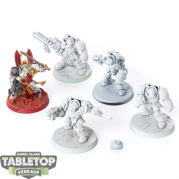 Dark Angels - 5 x Deathwing Terminator Squad klassisch - teilweise bemalt