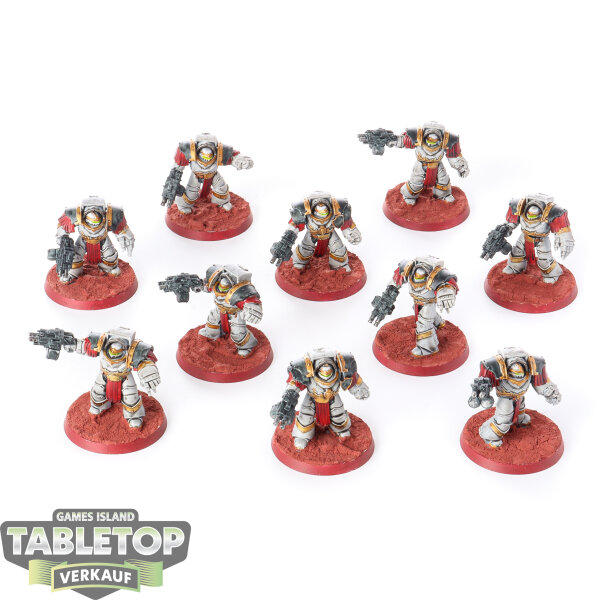 Horus Heresy - 10 x Legion Cataphractii Terminator Squad - bemalt
