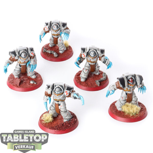 Horus Heresy - 5 x Legion Cataphractii Terminator Squad - bemalt