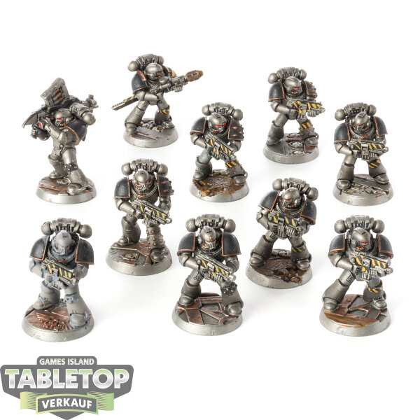 Space Marines - 10 Tactial Squad klassisch - bemalt