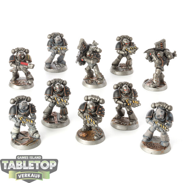 Space Marines - 10 Tactial Squad klassisch - bemalt