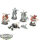 Chaos Space Marines - 5 Chaos Space Marines - teilweise bemalt
