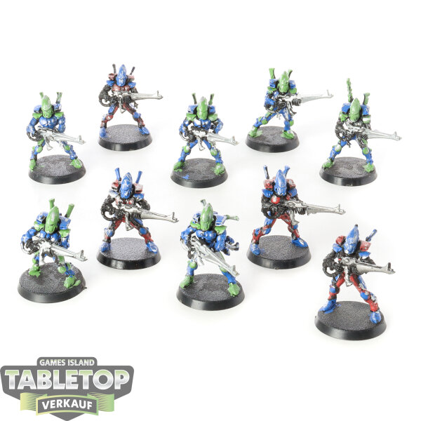 Aeldari - 10x Guardian Defenders klassisch - teilweise bemalt
