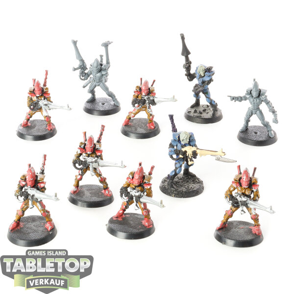 Aeldari - 10x Guardian Defenders klassisch - teilweise bemalt