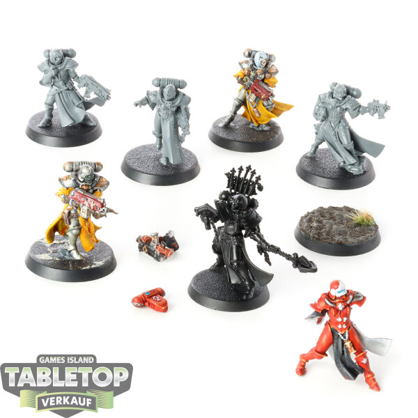 Adepta Sororitas - 7x Adepta Sororitas Battle Sisters Squad - teilweise bemalt