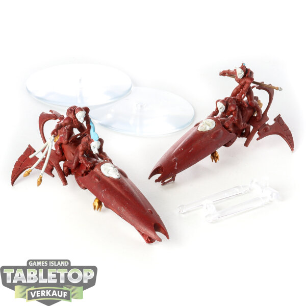 Aeldari - 2x Skyweavers - teilweise bemalt