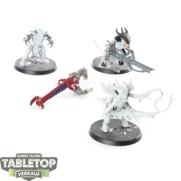 Tyraniden - 3 x Tyranid Warriors - teilweise bemalt