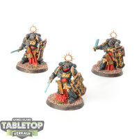 Space Marines - 3 Bladeguard Veterans - bemalt