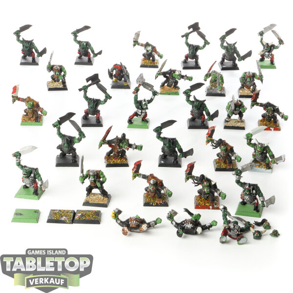 Orc & Goblin Tribes - 31 Orc Boyz Mob - bemalt