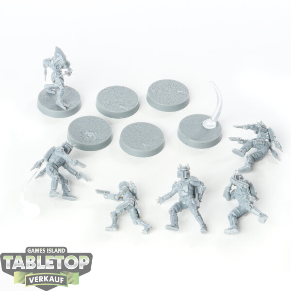 Schattenkollektiv - 6  Mandalorian Super Commandos - unbemalt