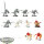 Seraphon - 10x Saurus Warriors - teilweise bemalt