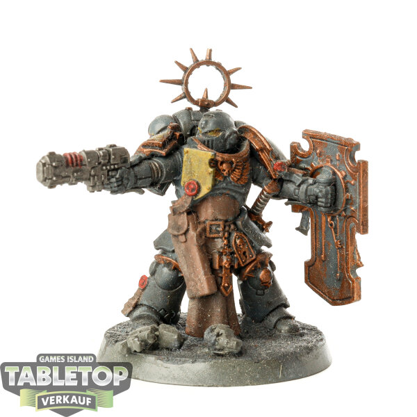 Space Marines - Lieutenant with Storm Shield - bemalt