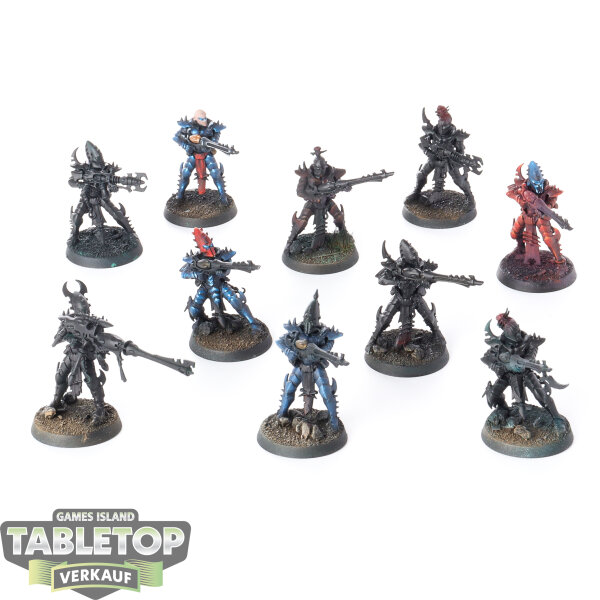 Drukhari - 10 x Kabalite Warriors - teilweise bemalt