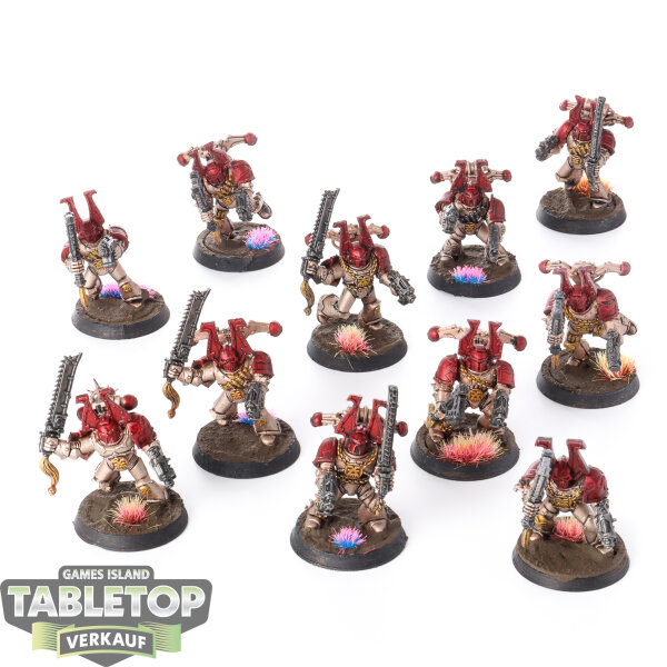 World Eaters - 11 x Khorne Berzerkers klassisch - bemalt