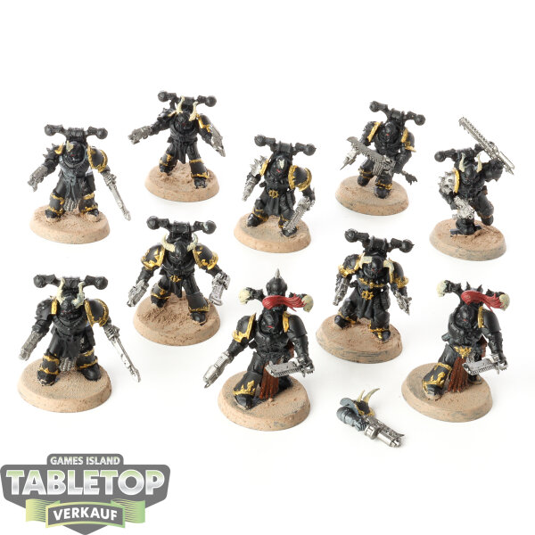 Chaos Space Marines - 10 - Chaos Space Marines - teilweise bemalt