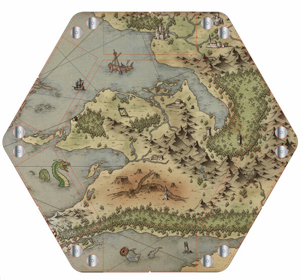 Baron of Dice - Premium Dice Trays - Old World Map