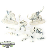 Ogor Mawtribes - 2 Mournfang Pack - grundiert
