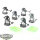 Necrons - 6x Necron Warriors klassisch - teilweise bemalt