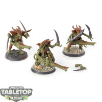 Tyraniden - 3 x Tyranid Warriors - teilweise bemalt