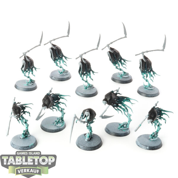 Nighthaunt - 10x Grimghast Reapers - teilweise bemalt