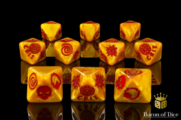 Baron of Dice - Nuclear Reactor D8 Dice Set (10)