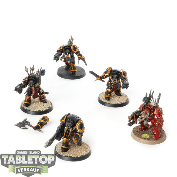 Chaos Space Marines - 5 x Chaos Terminator Squad - teilweise gebaut