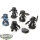 Space Wolves - 5x Space Marines - teilweise bemalt