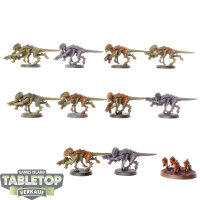 Tyraniden - 10x Termagants klassisch - teilweise bemalt