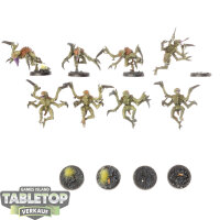 Tyraniden - 8x Genestealers klassisch - bemalt
