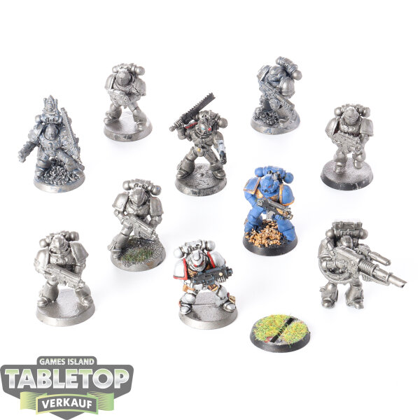 Space Marines - 10 x Tactical Squad klassisch - teilweise bemalt