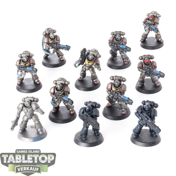 Space Marines - 10 x Primaris Hellblasters - teilweise bemalt