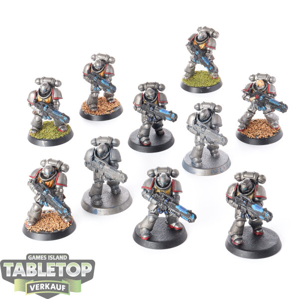 Space Marines - 10 x Primaris Hellblasters - teilweise bemalt