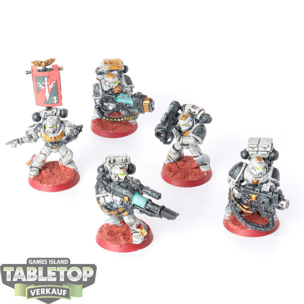 Space Marines - 5 x Devastator Squad klassisch - bemalt