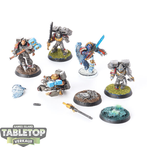 Blood Angels - 5 x Vanguard Veteran Squad - teilweise bemalt