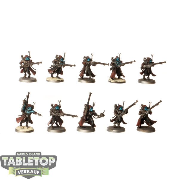 Adeptus Mechanicus - 10 x Skitarii Rangers - bemalt